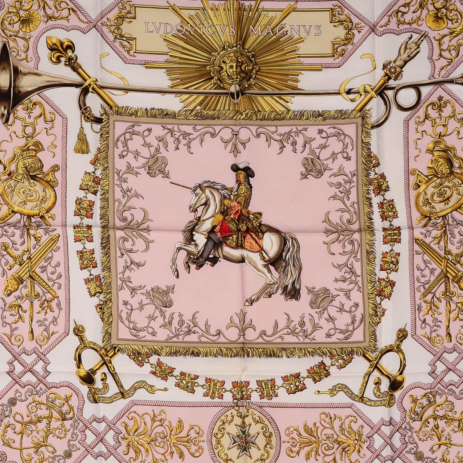 Hermes Silk Ludovicus Magnus Scarf 90 1 of 6