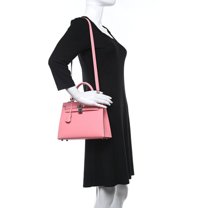 Hermes Epsom Kelly Sellier 25 Rose Confetti 2 of 11