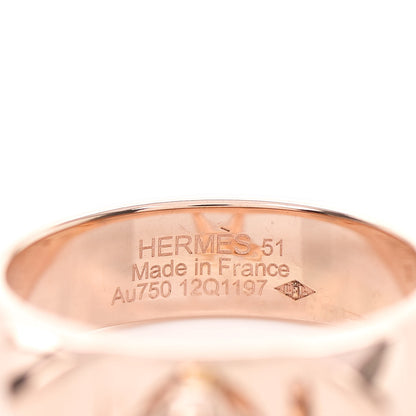 Hermes 18K Rose Gold PM Collier De Chien Ring 51 5.75 4 of 4