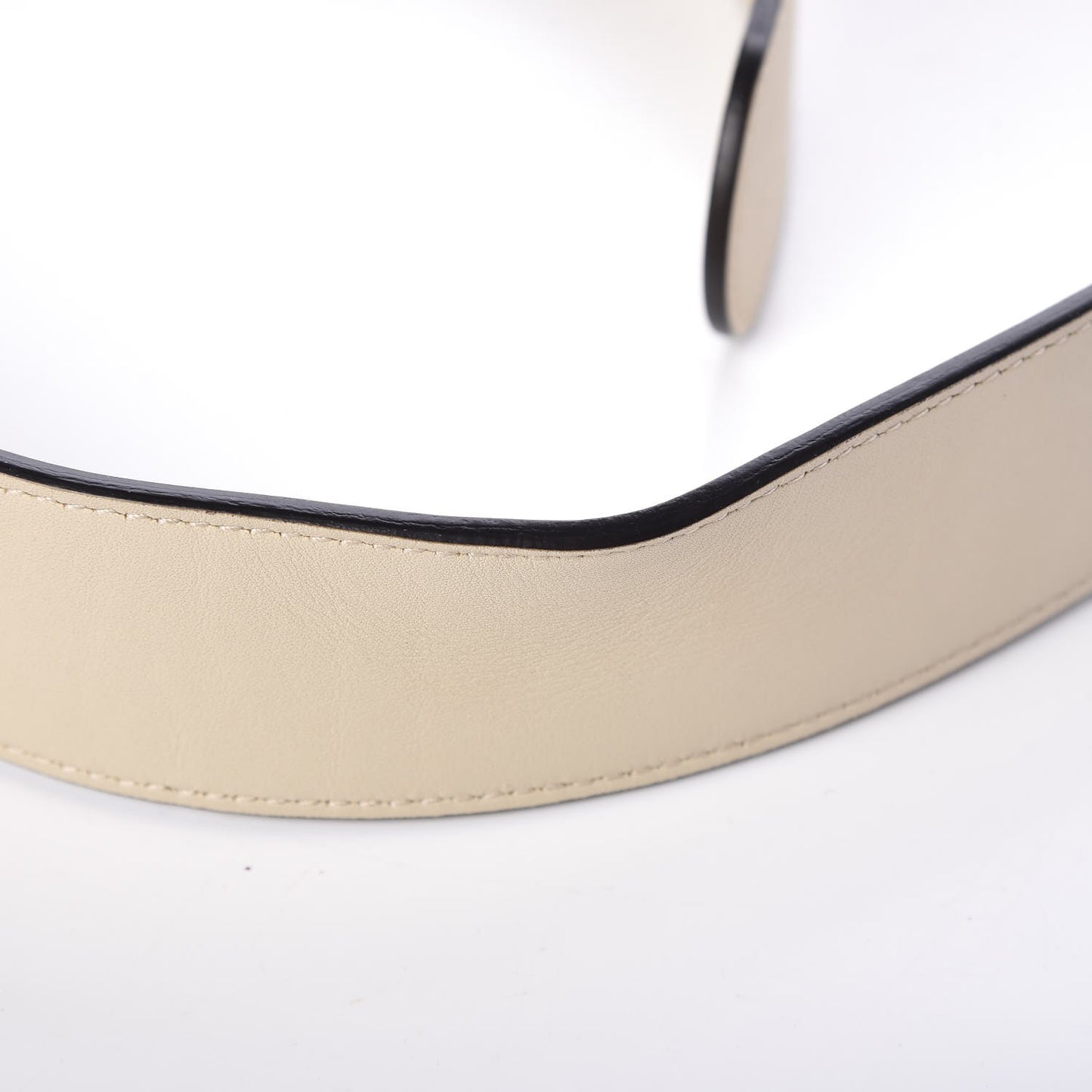 Calfskin Crystal Double G 40mm Belt 80 32 White Multicolor