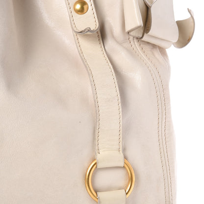 Miu Miu Vitello Lux Bow Bag Quarzo 11 of 20