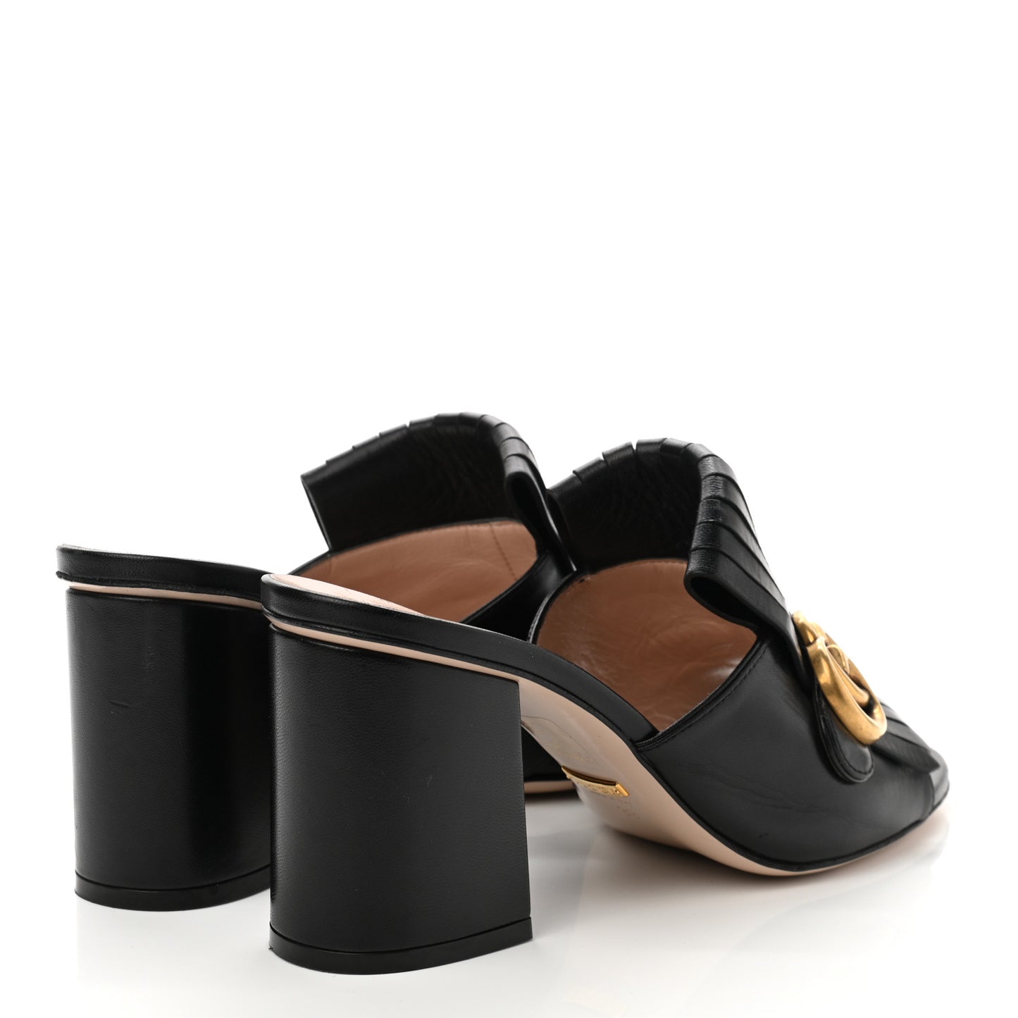 Malaga Kid GG Marmont Fringe 75mm Slide Sandals 39 Black