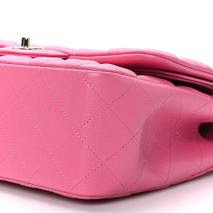 Chanel Caviar Quilted Jumbo Double Flap Pink 9 of 9