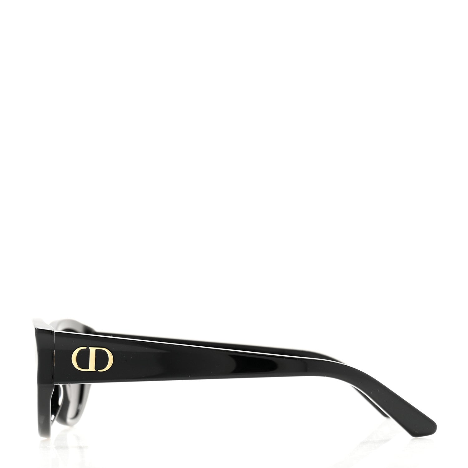 Christian Dior Acetate DiorGlow B11 Cat Eye Sunglasses Black