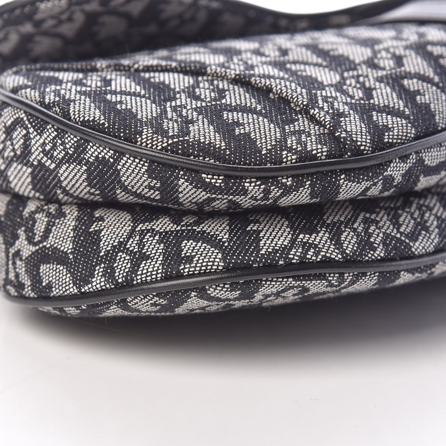 Monogram Saddle Bag Black