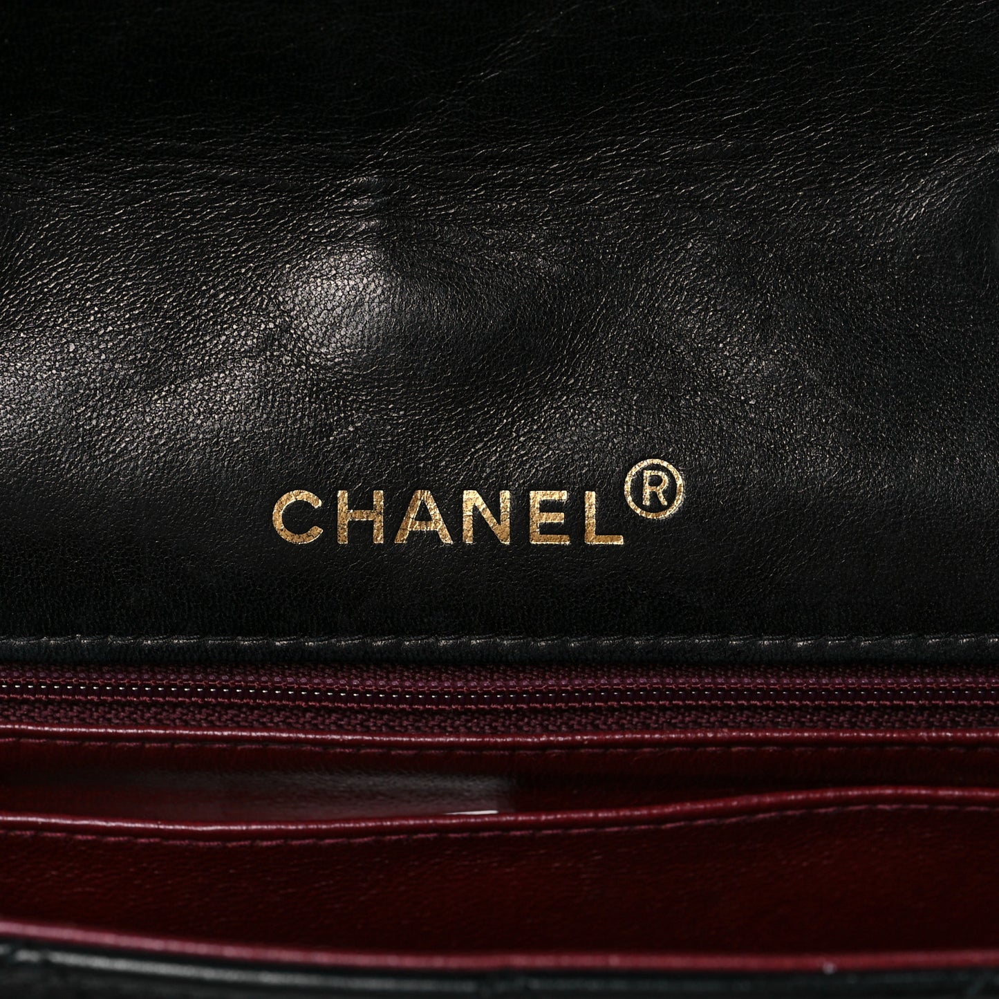 Lambskin Quilted Small Single Flap Black