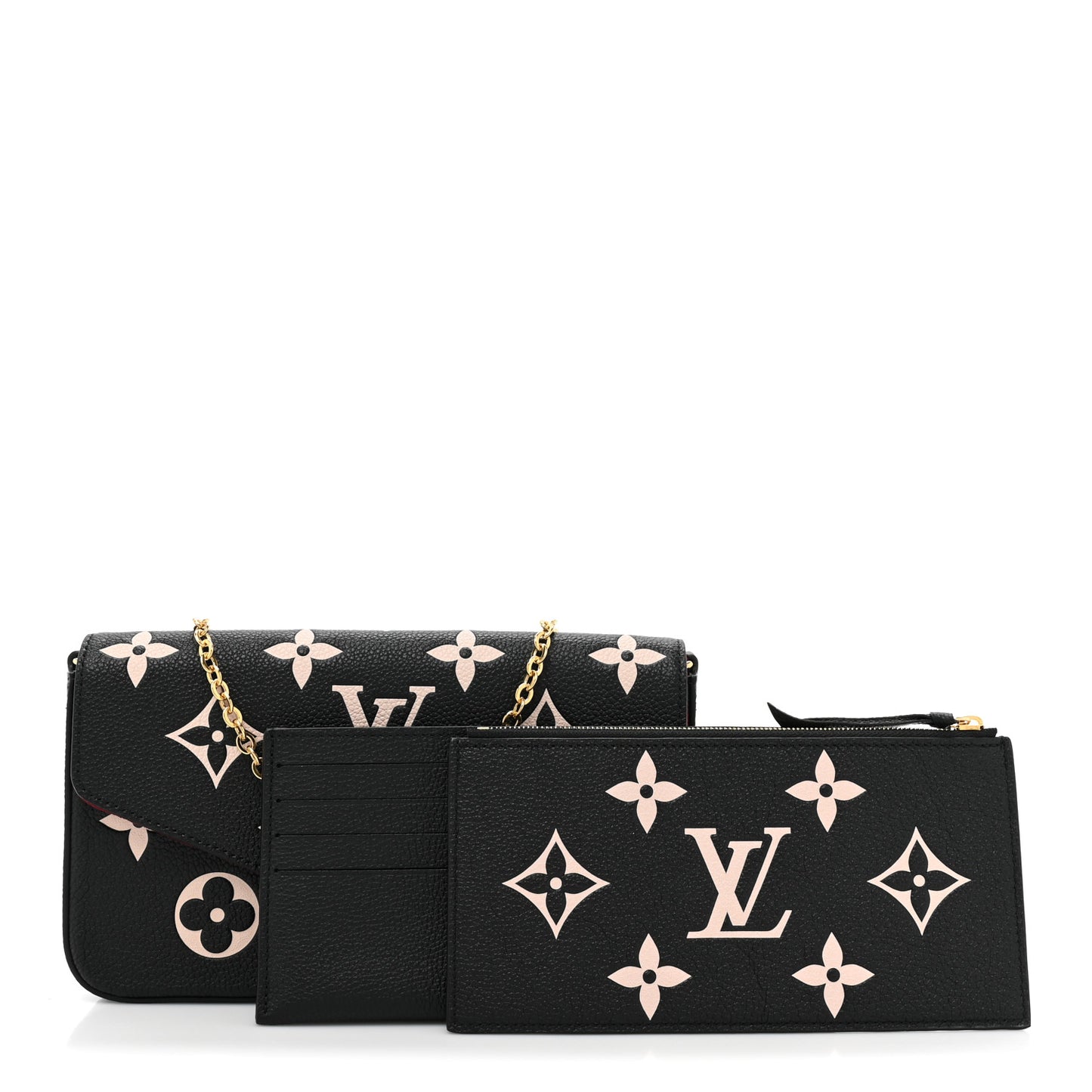 Empreinte Monogram Giant Felicie Pochette Black Beige