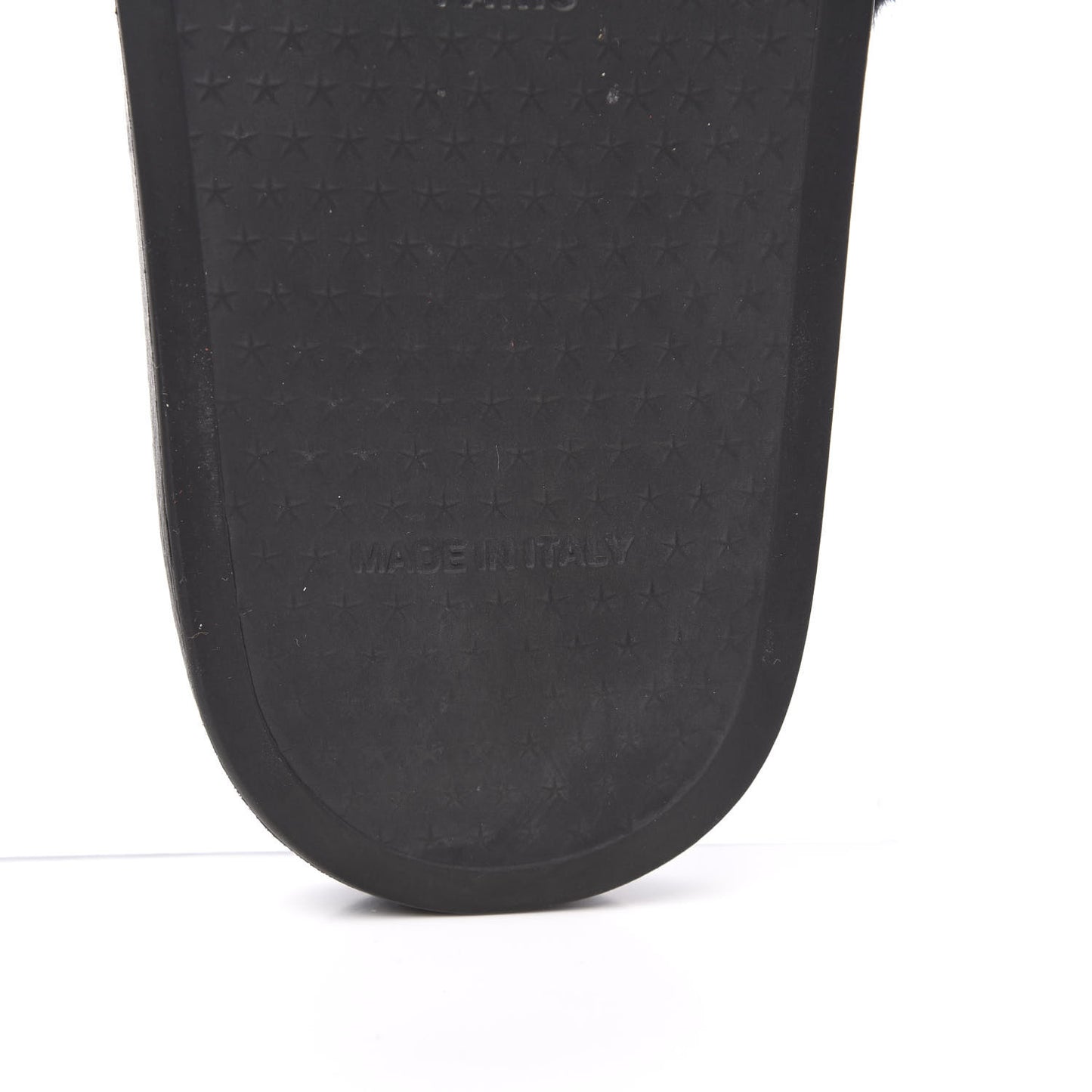 Mink Rubber Slide Sandals 37 Black