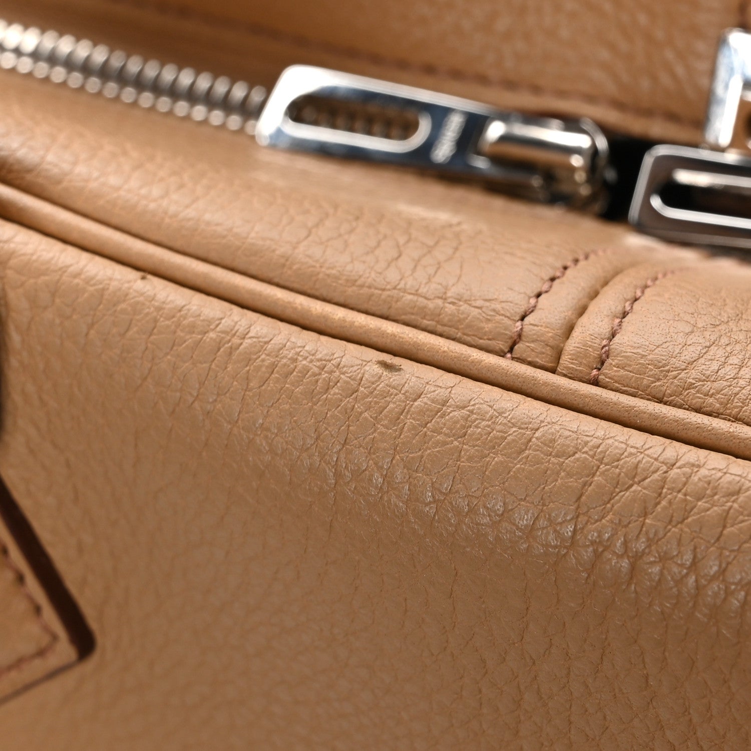 Hermes Taurillon Clemence Victoria II 35 Biscuit 12 of 13