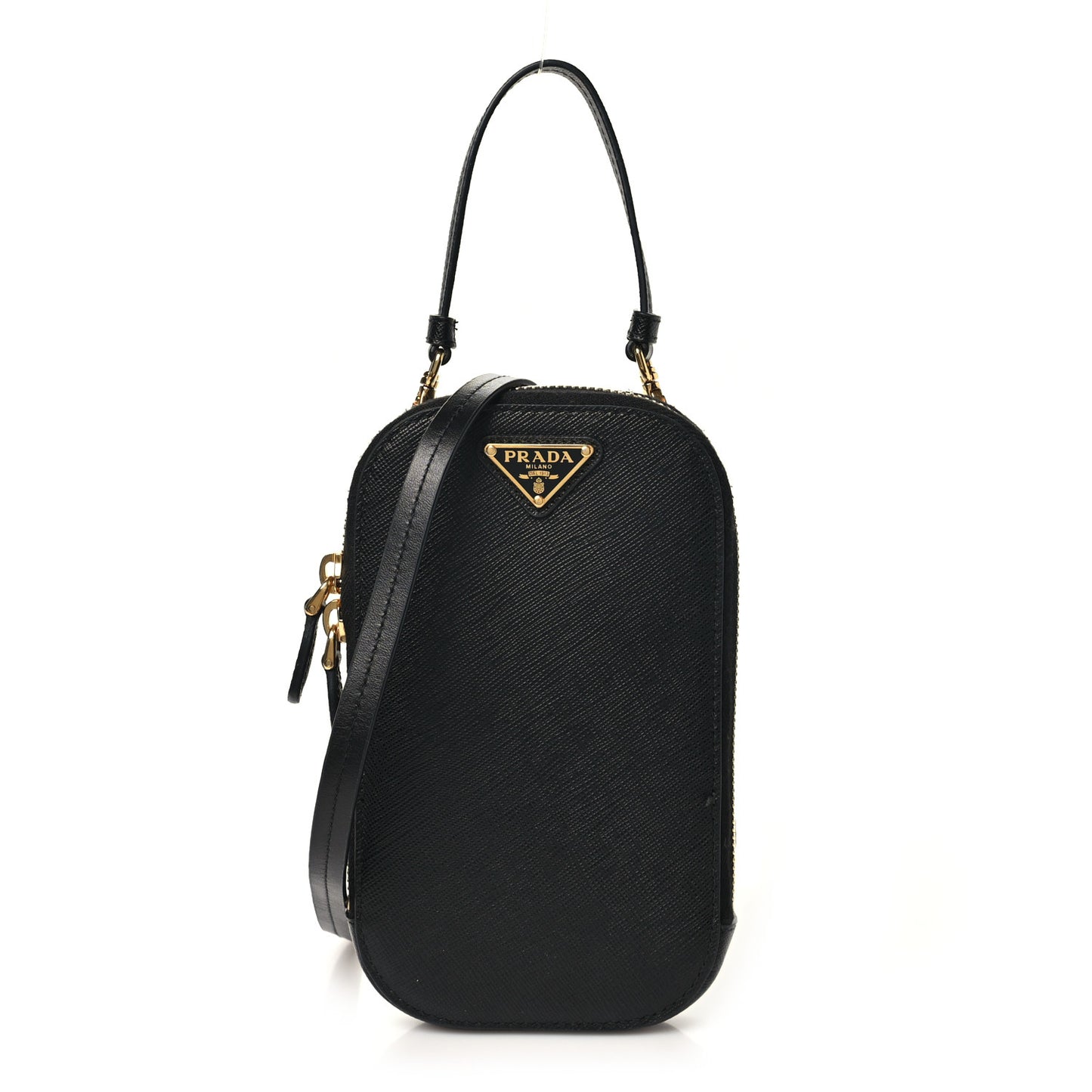 Saffiano Mini Crossbody Bag Black