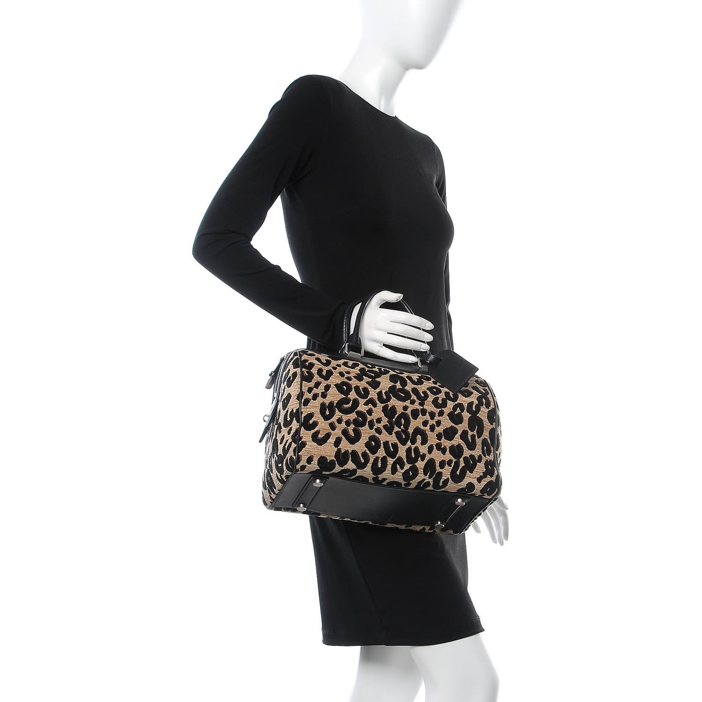 Jacquard Velvet Leopard Print Stephen Sprouse Speedy