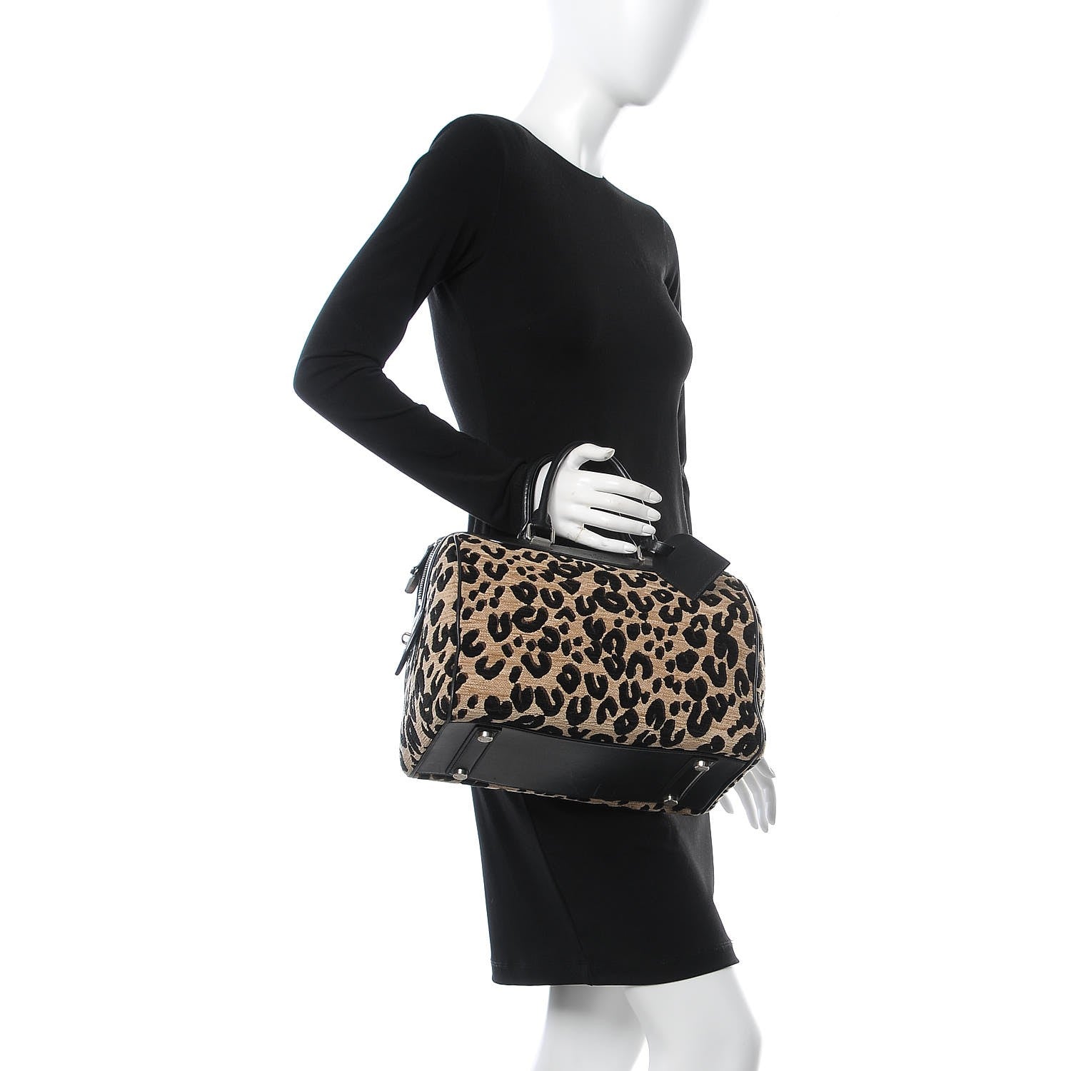 Louis Vuitton Jacquard Velvet Leopard Print Stephen Sprouse Speedy 2 of 11