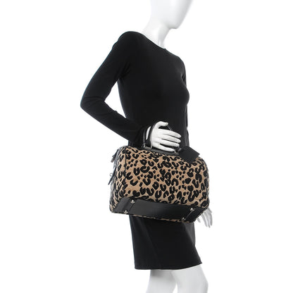 Louis Vuitton Jacquard Velvet Leopard Print Stephen Sprouse Speedy 2 of 11