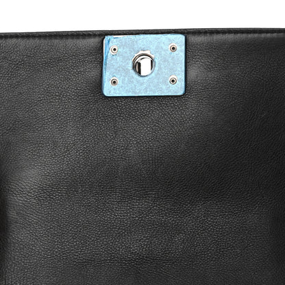 Chanel Calfskin Double Stitch Small Boy Flap Black 11 of 18