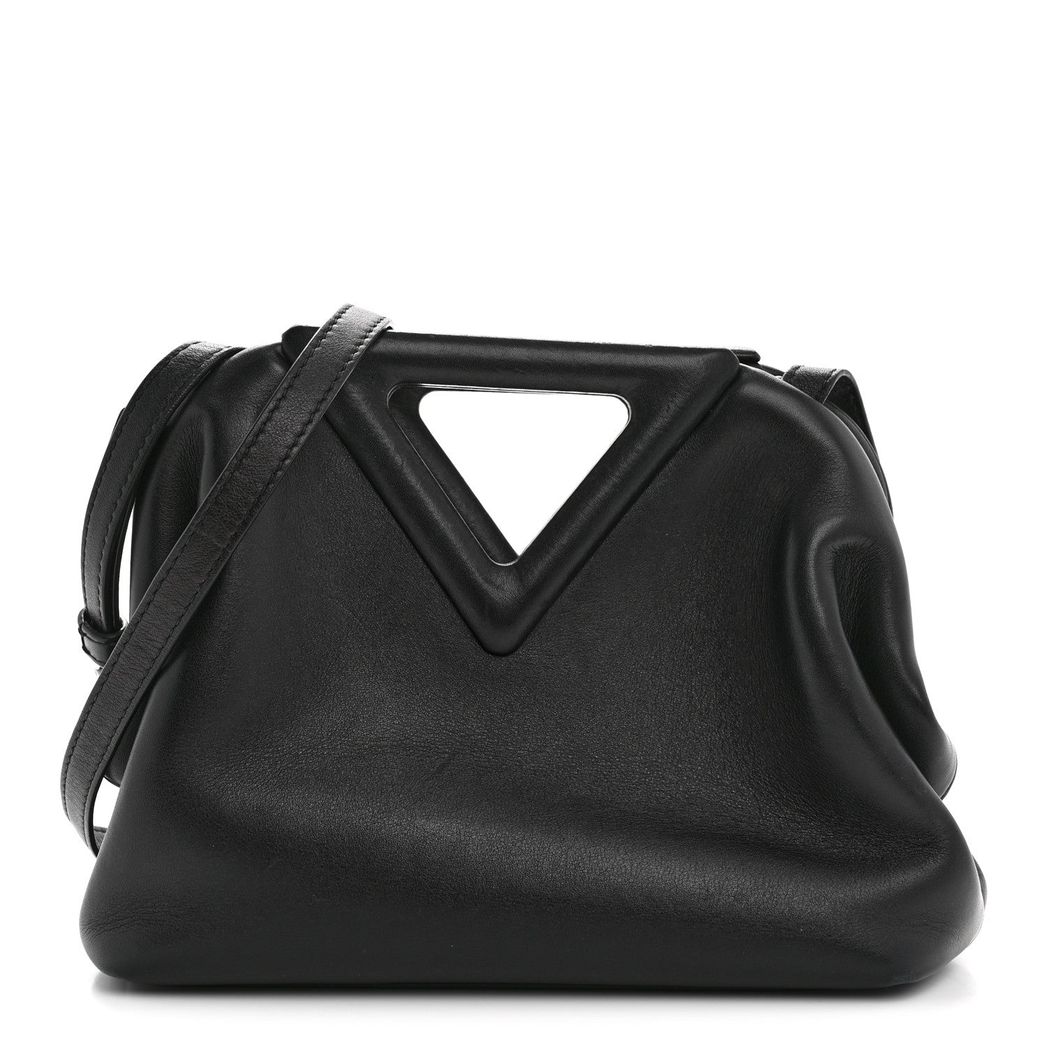 Bottega Veneta Calfskin Small The Point Triangle Bag Black 1 of 13