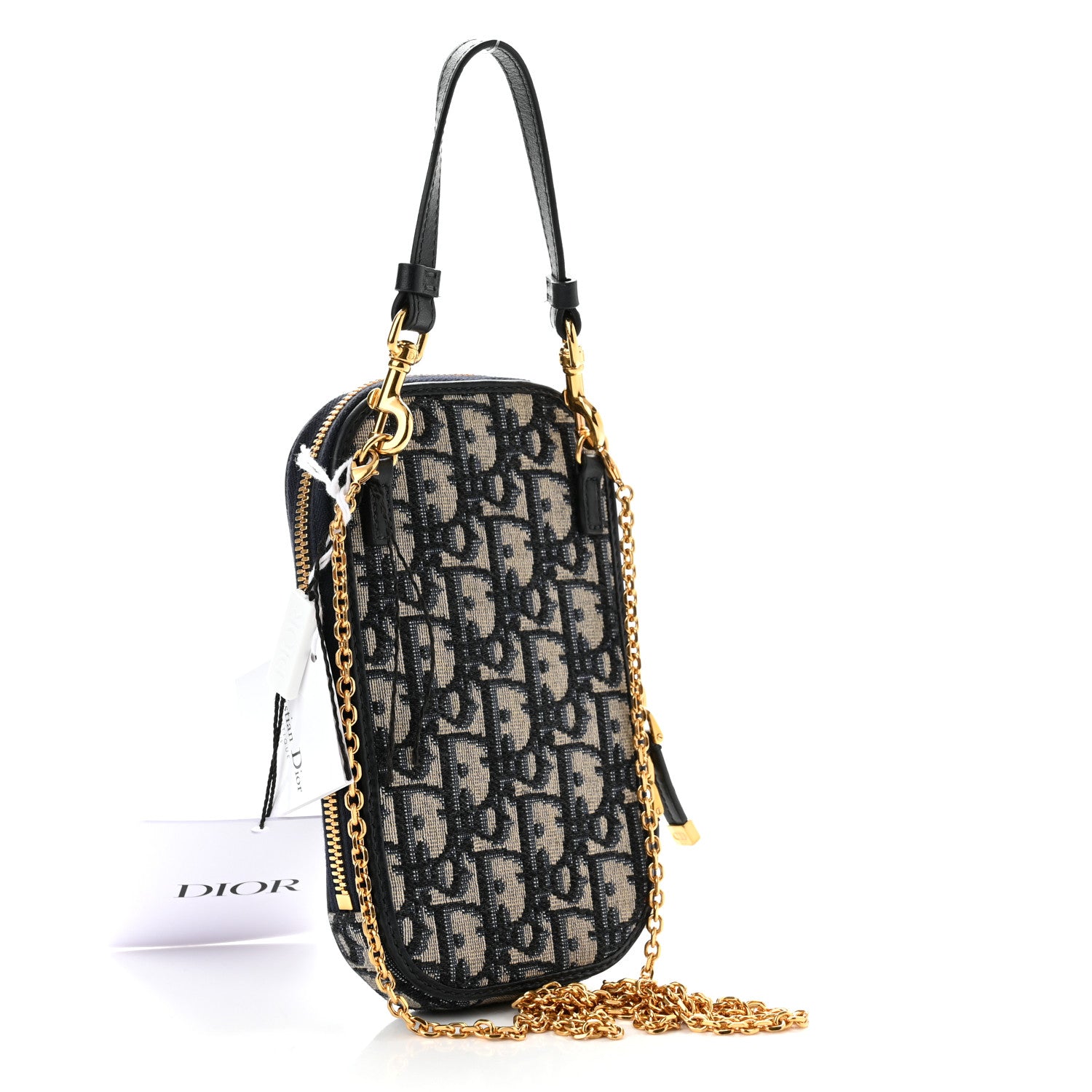 Christian Dior Oblique 30 Montaigne Phone Holder Blue 3 of 9