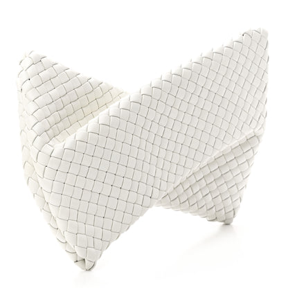 Bottega Veneta Nappa Intrecciato Crisscross Clutch Chalk 3 of 6