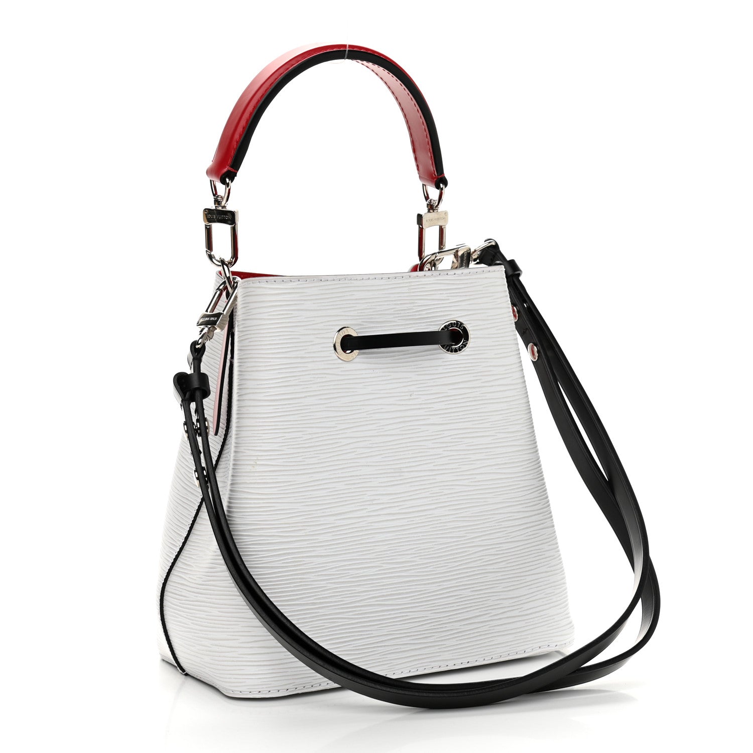 Louis Vuitton Epi Neonoe BB Black White Scarlet 3 of 11