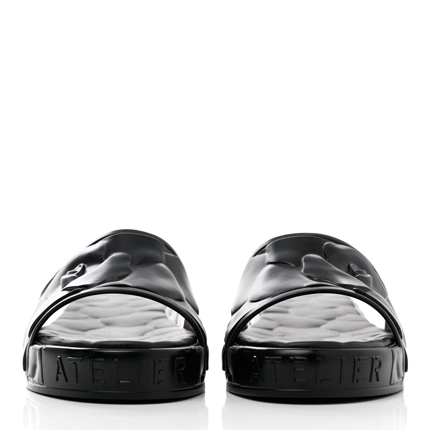 Valentino Garavani Rubber Atelier 03 Rose Edition 25/40mm Platform Slide Sandals 39 Black 2 of 8