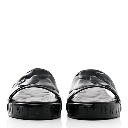 Valentino Garavani Rubber Atelier 03 Rose Edition 25/40mm Platform Slide Sandals 39 Black 2 of 8
