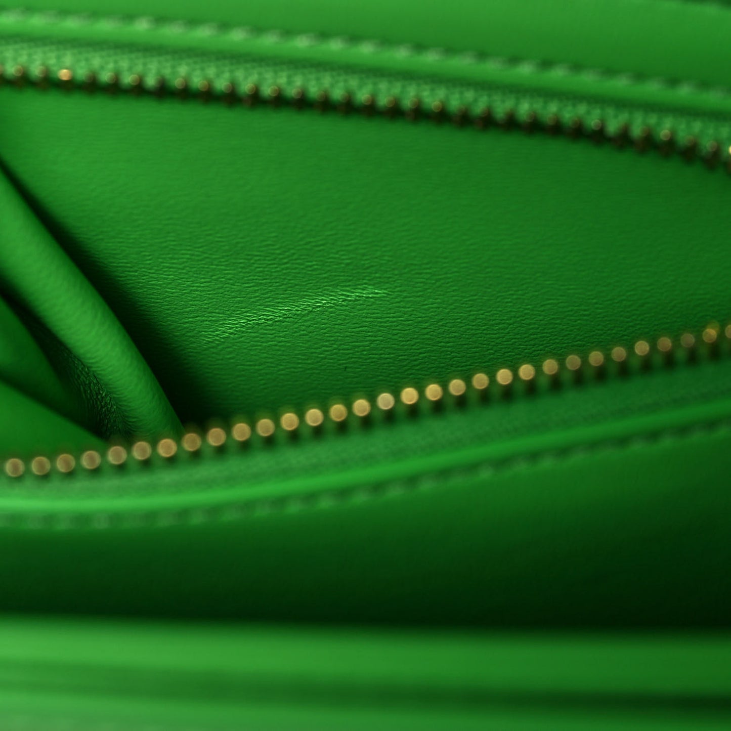 Shiny Calfskin Teen Cuir Triomphe Bright Green