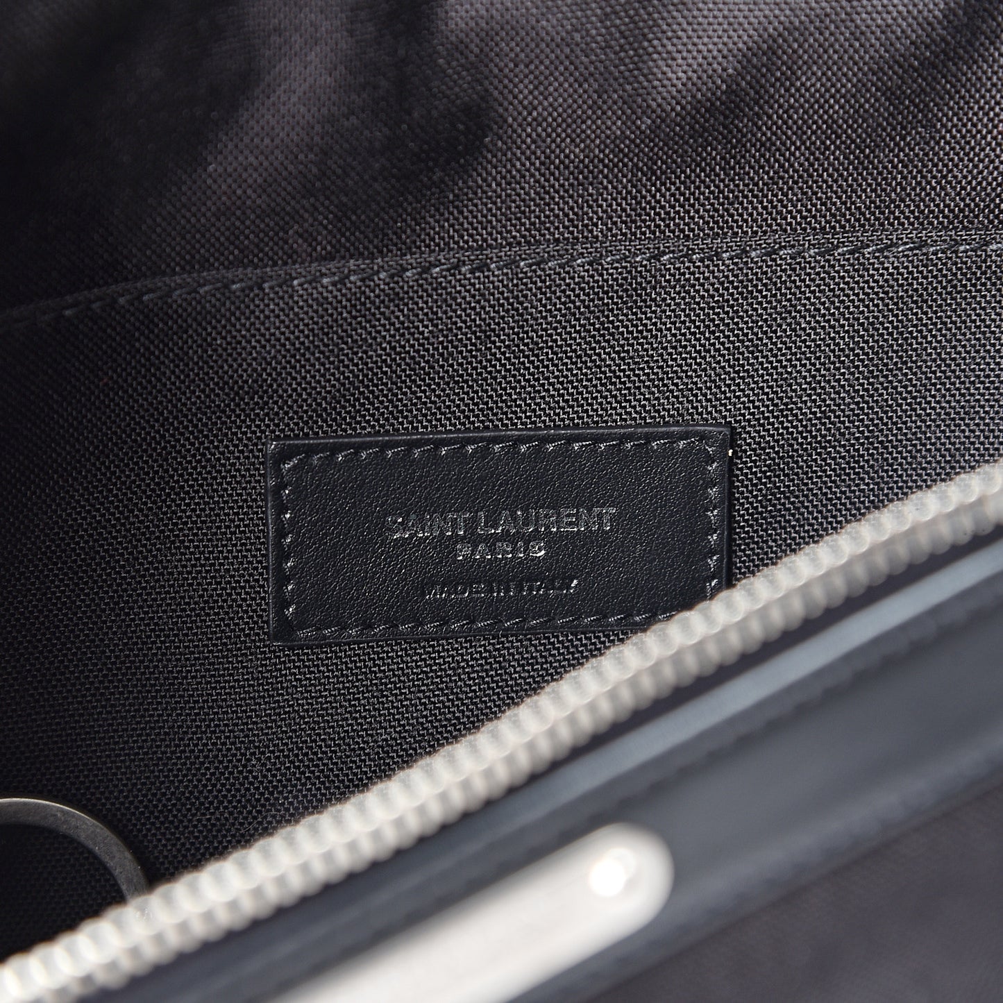 Canvas Calfskin City Belt Bag Black