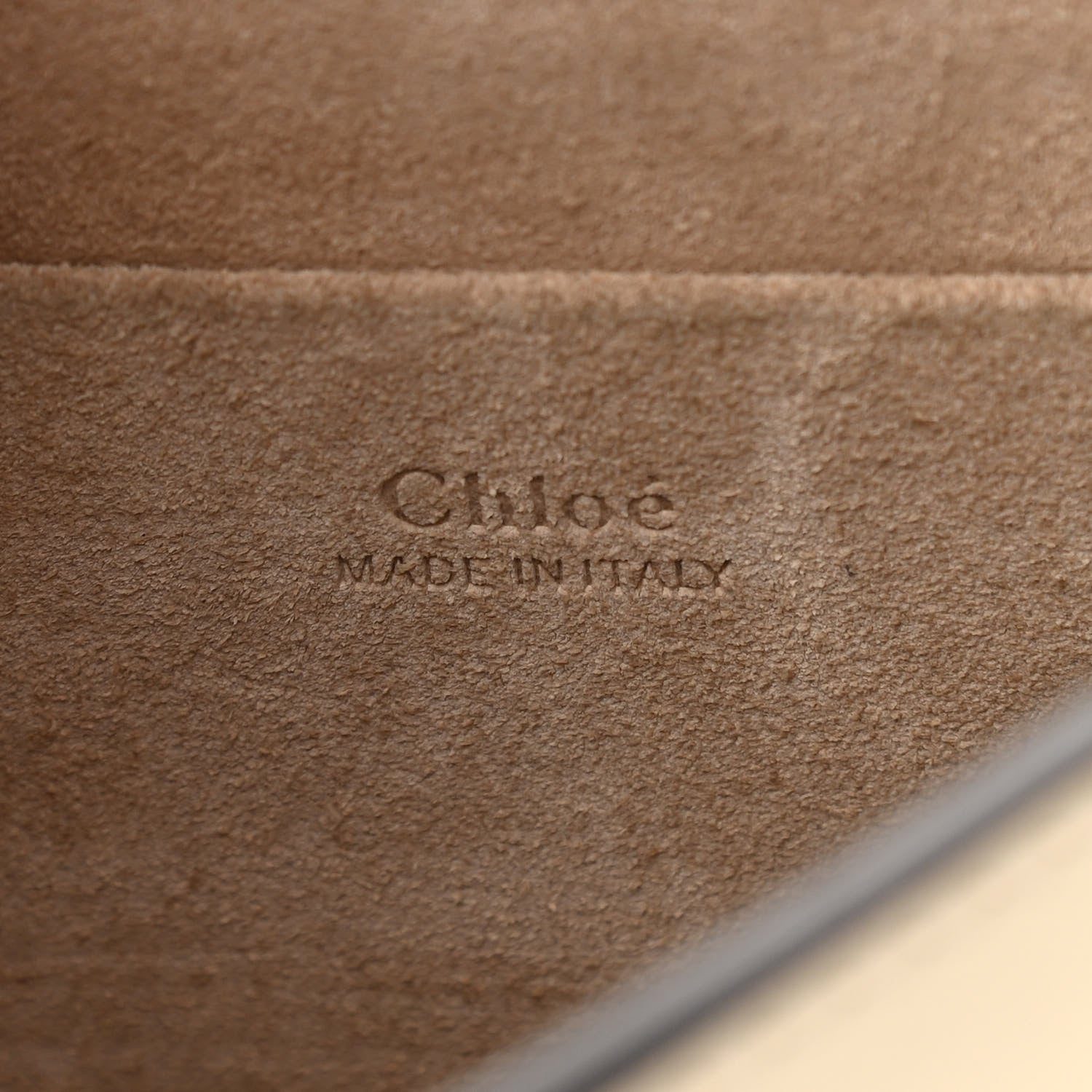 Chloe Calfskin Suede Small Nile Bracelet Bag Off White 6 of 10