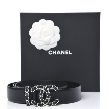 Chanel Calfskin CC Chain Belt 90 36 Black 5 of 5