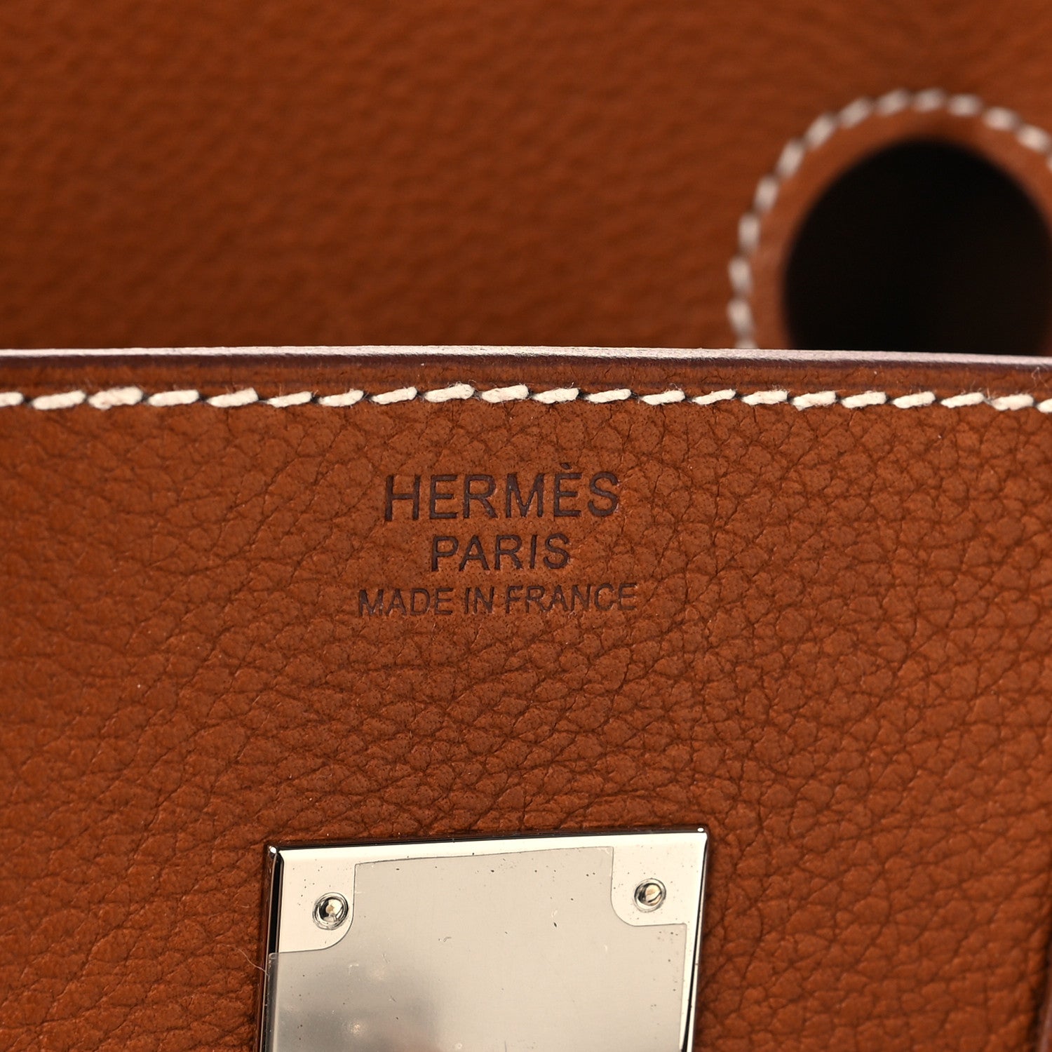 Hermes Natural Barenia Faubourg Birkin 30 Fauve 6 of 13