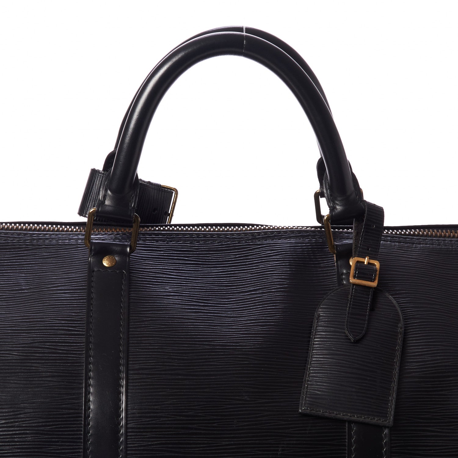 Louis Vuitton Epi Keepall 60 Black 7 of 9