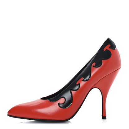 Bottega Veneta Nappa Scarpa Flame Pumps 39 Poppy Black 1 of 12