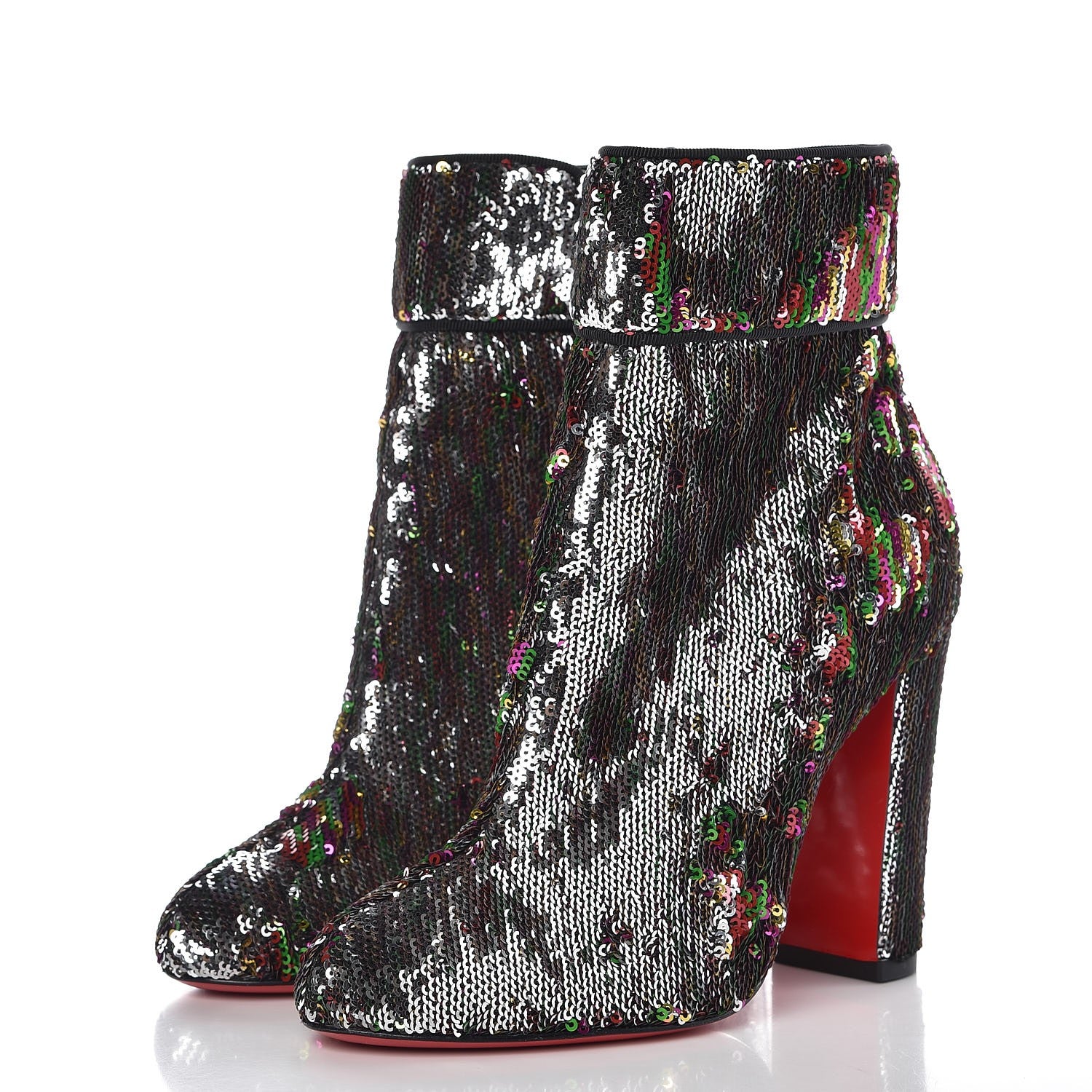 Christian Louboutin Paillettes Moulamax Booties 36.5 Multicolor 4 of 9