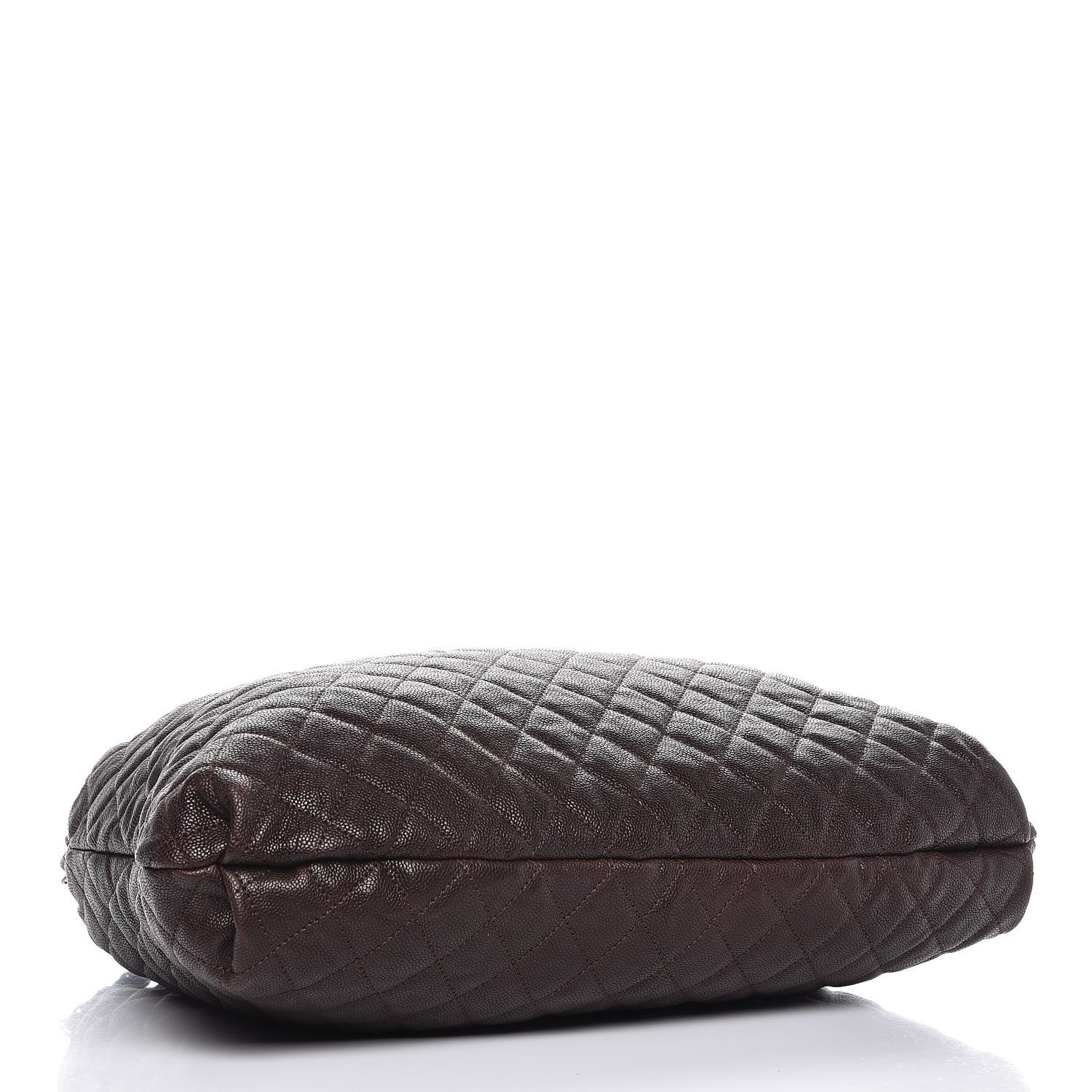 Chanel Distressed Glazed Caviar Quilted Large Elastic Tote Brown 4 of 7