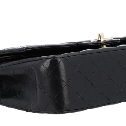 Chanel Lambskin Quilted Medium Double Flap Black 10 of 11