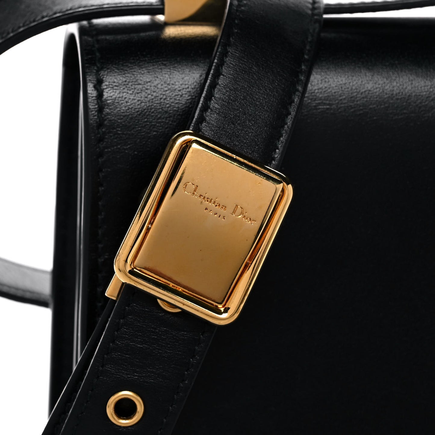 Smooth Calfskin 30 Montaigne Flap Bag Black