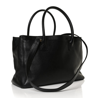 Chanel Calfskin Cerf Executive Shopper Tote Black 3 of 14