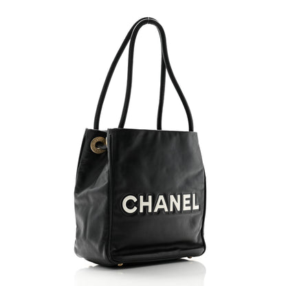 Chanel Lambskin Camellia Tote Black 3 of 12