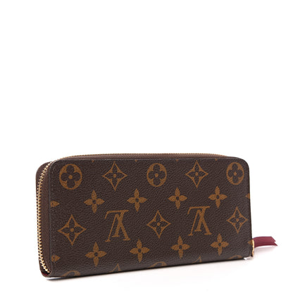 Louis Vuitton Monogram Clemence Wallet Fuchsia 2 of 6