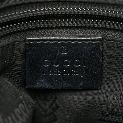 Gucci Imprime Monogram Medium Flat Messenger Bag Black 6 of 11
