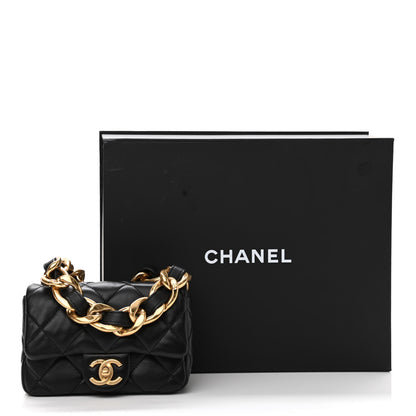 Chanel Lambskin Quilted Mini Funky Town Flap Black 11 of 11