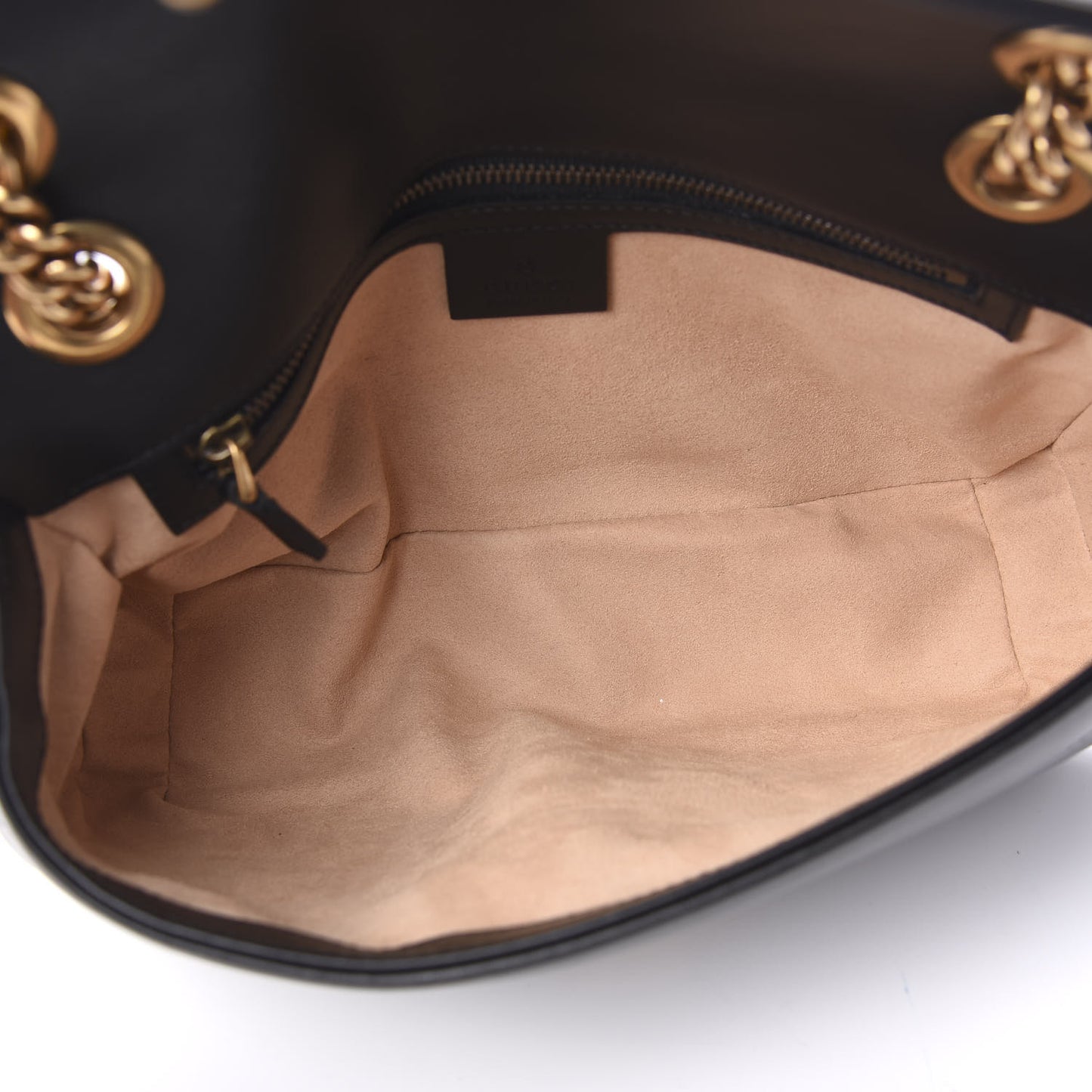 Calfskin Matelasse Small GG Marmont Shoulder Bag Black