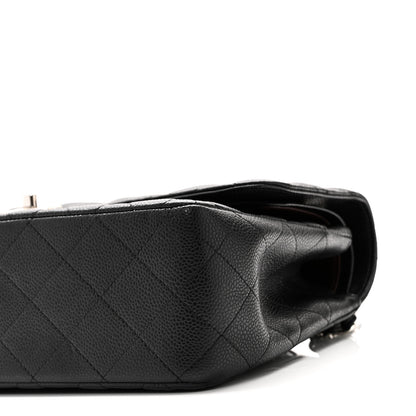 Chanel Caviar Quilted Jumbo Double Flap Black 10 of 11