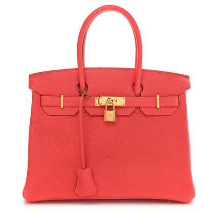 Hermes Taurillon Clemence Birkin 30 Rose Jaipur 1 of 9