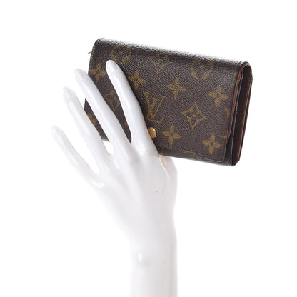 Louis Vuitton Monogram Porte-Monnaie Tresor Wallet 2 of 8