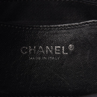 Chanel Patent Quilted Maxi Just Mademoiselle Bowling Bag Black 6 of 10