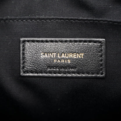 Saint Laurent Calfskin Matelasse Monogram Lou Camera Bag Military Green 6 of 12