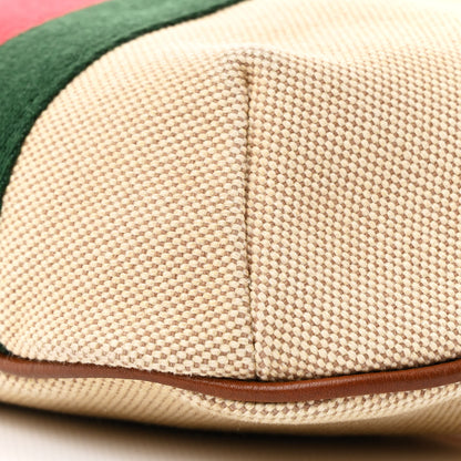 Gucci Vintage Canvas Web Belt Bag Sand Cuir 10 of 10