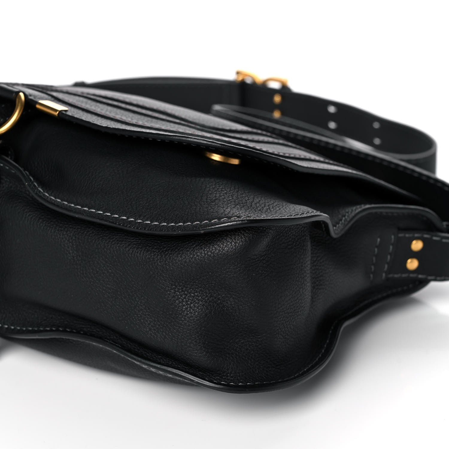Chloe Calfskin Medium Marcie Top Handle Bag Black 12 of 12