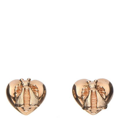 Gucci 18K Yellow Gold Le Marche Des Merveilles Bee Motif Earrings 1 of 5