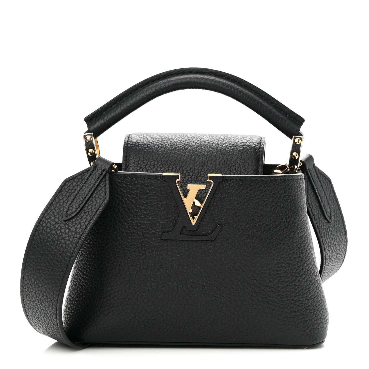 Louis Vuitton Taurillon Mini Capucines Black 1 of 9